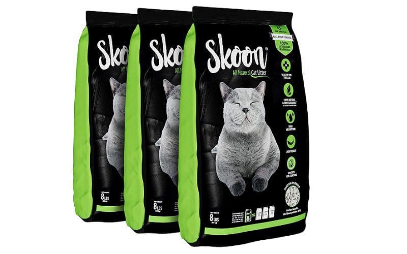 bags of Skoon cat litter