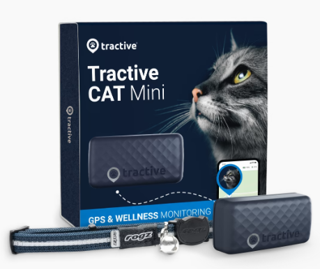 Tractive GPS Cat Tracker & Cat Collar with Wellness Monitoring