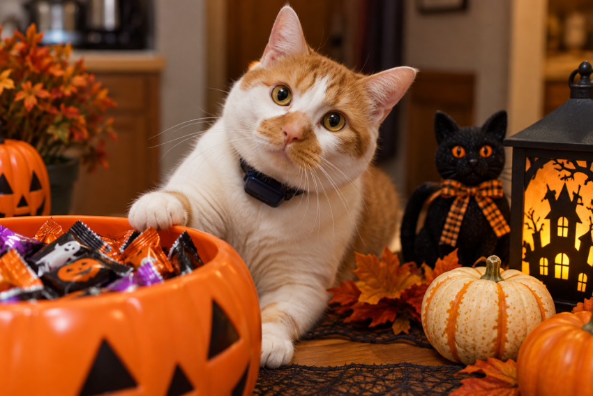 cat halloween safety tips