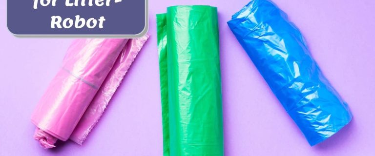 the best bags for litter-robot with a purple background